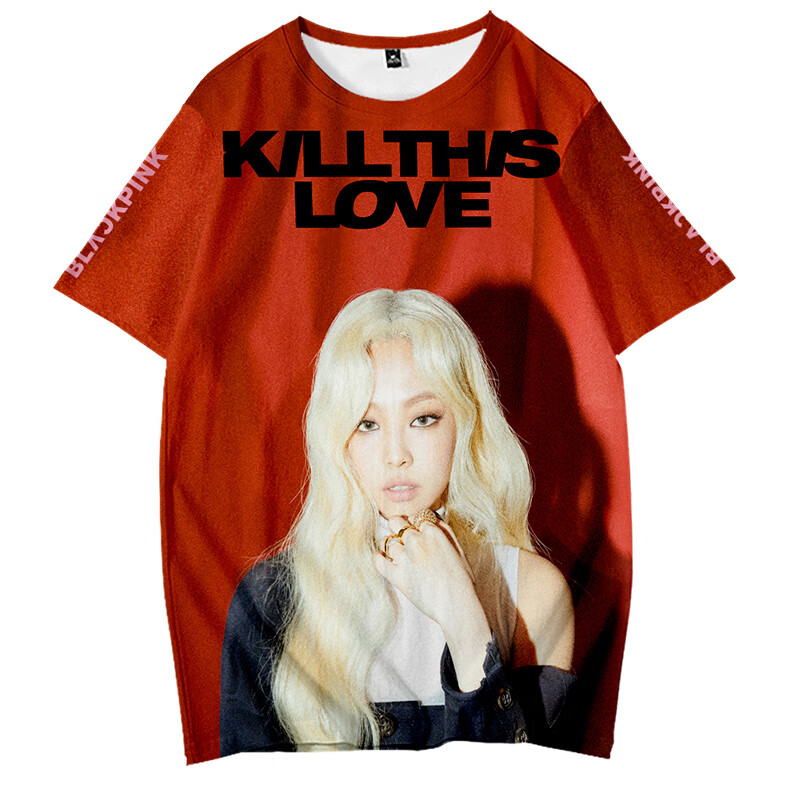 blackpink短袖专辑t恤男女应援周边金智秀打底衫衣服 1 s