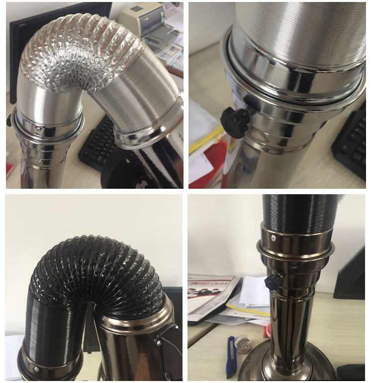 烤肉店排烟管 韩式烤肉店排风设备室内烧烤伸缩排烟管道抽烟机商用上