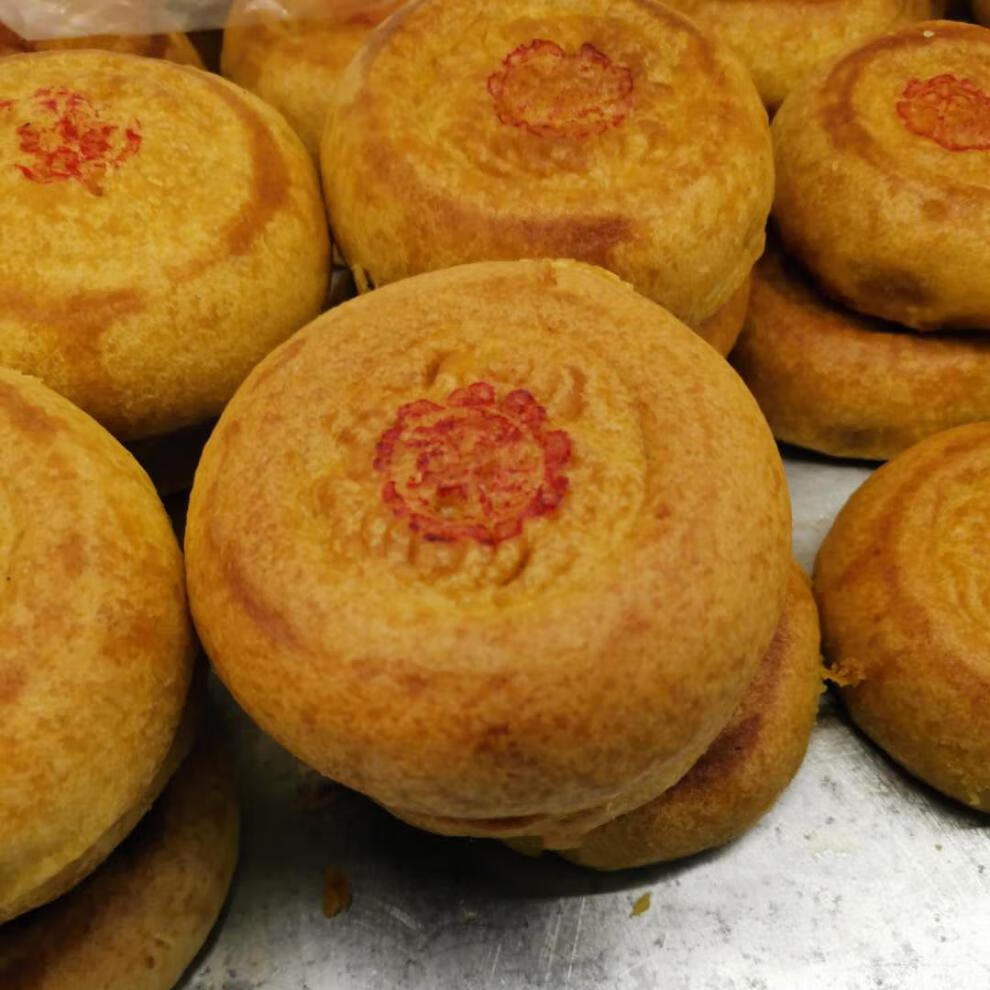 张家口阳原特产传统月饼五仁手工制作经典美味胡麻油月饼 五仁月饼12