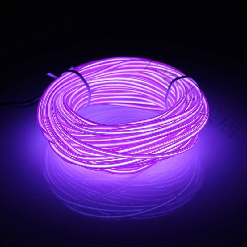 el发光线冷光线发光条夜光线荧光线冷光条火柴人衣服led冷光线 220v插