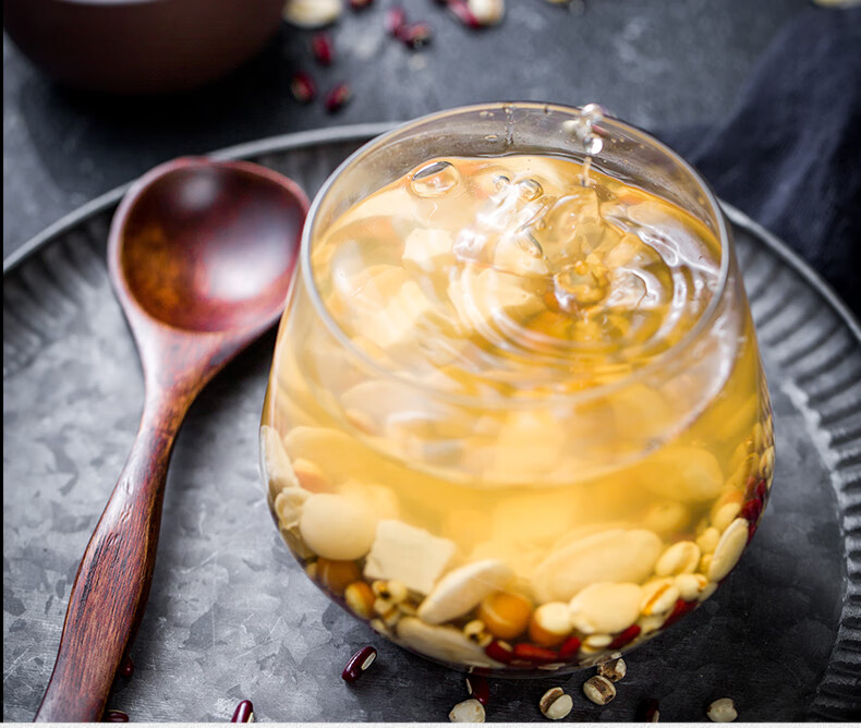 炒薏米赤小豆芡实茯苓炒熟薏仁米薏米仁红豆薏米茶煮水