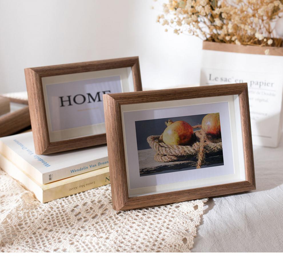 原素优选相框摆台木质567810a4寸洗照片画像框架客厅卧室书房创意装饰