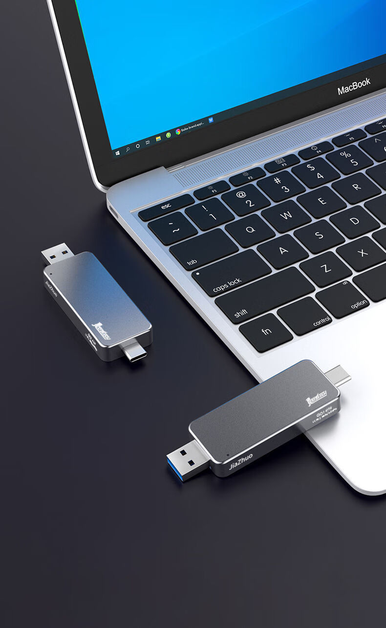 华为通用移动固态硬盘256g双接口usb电脑type-c手机外置olevo 双接口