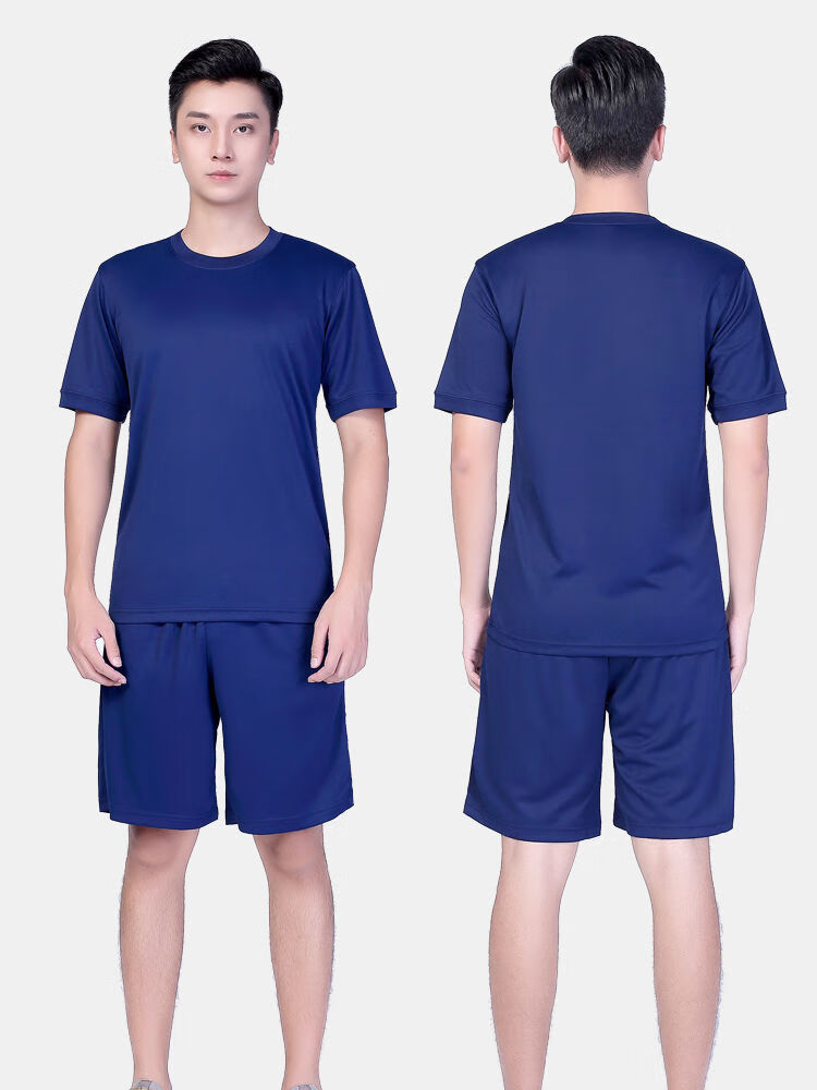 pap体能服深蓝色体能训练夏季作训短袖裤速干运动t恤单上衣男女盖聂圆