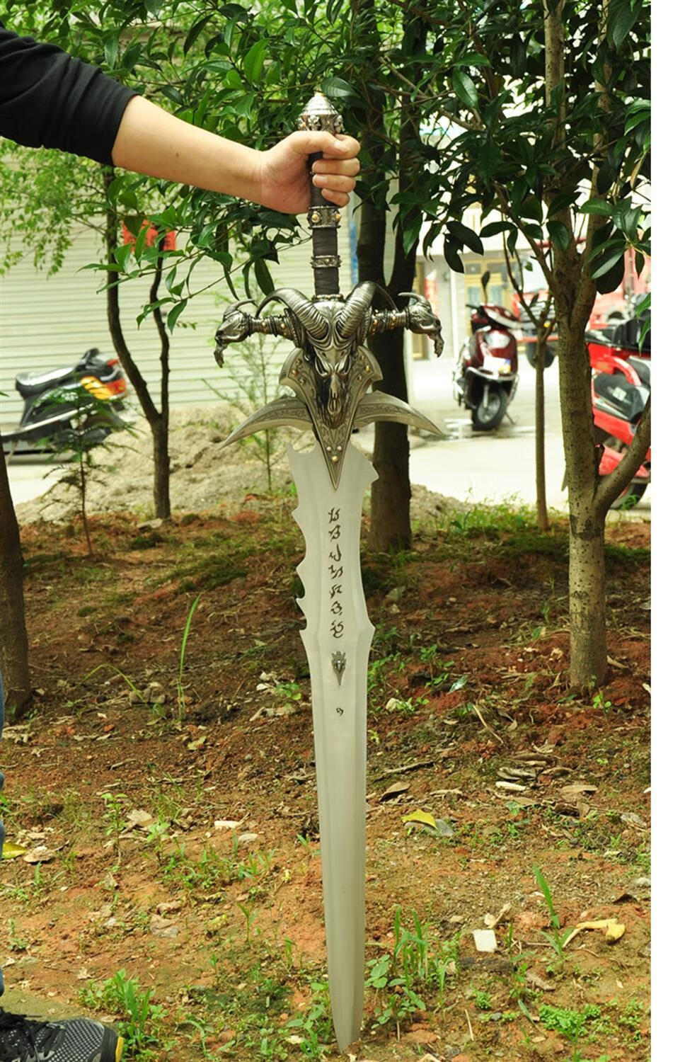 霜之哀伤1:1全金属魔兽世界重铸版武i器道具模型未开刃 1.