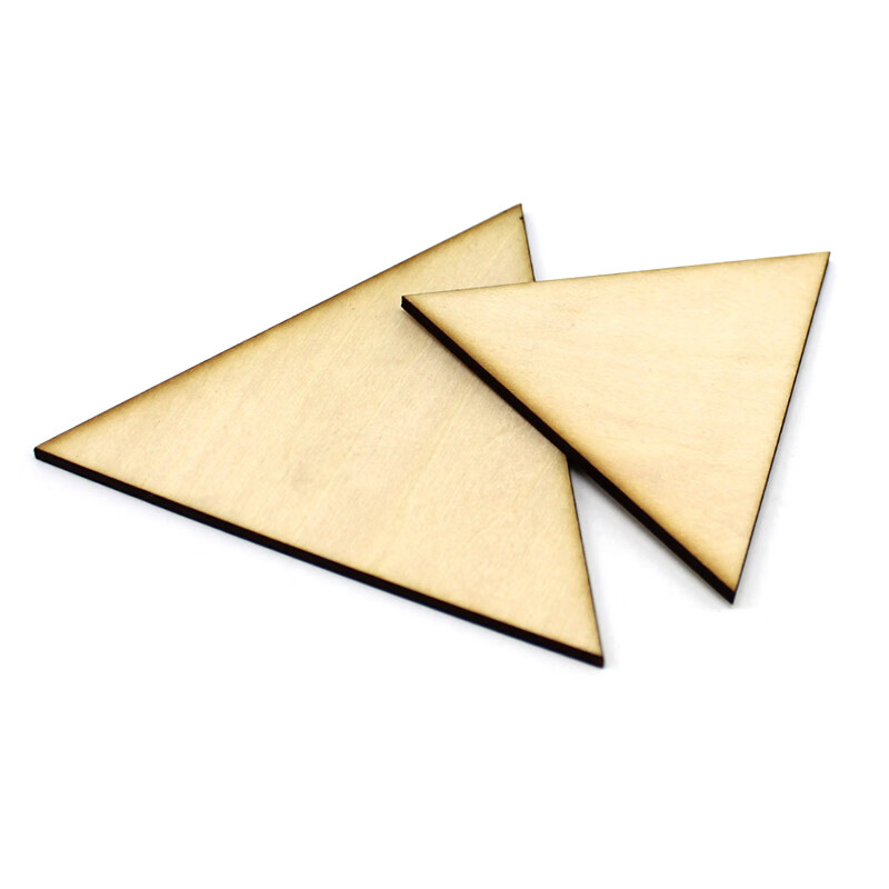 等边三角形 3mm小木片椴木板diy手工制作装饰画幼儿园模型材料 边长