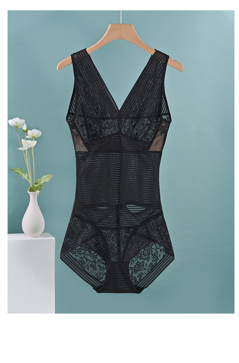 呓寻塑身衣夏款收腹束腰塑形后脱式冰丝无痕夏天连体束身美体内衣2件