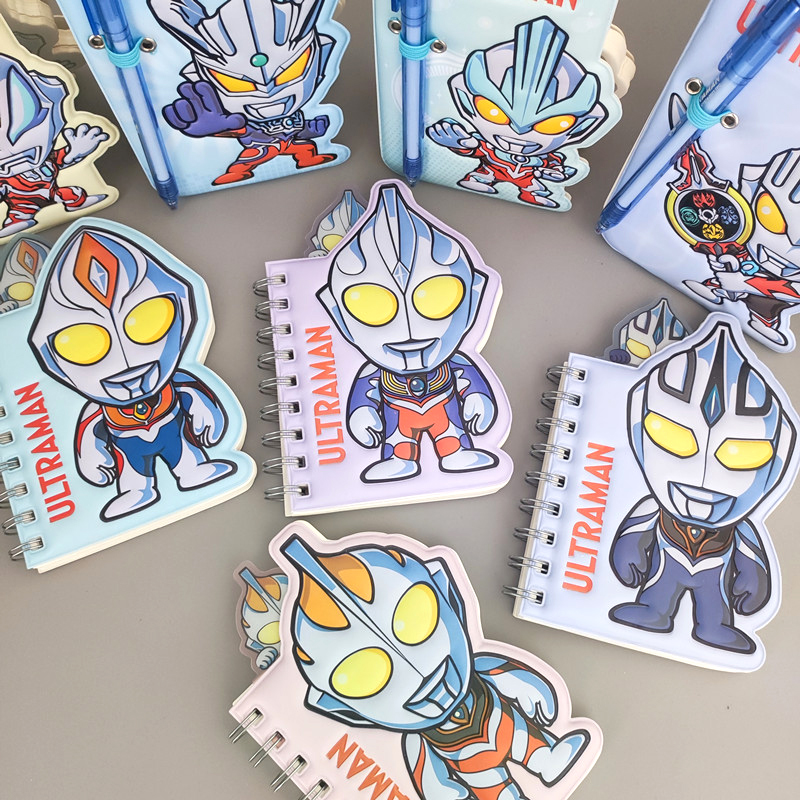 手账本儿童男孩奥特曼线圈本口袋本学生异形小笔记本手账本彩色便签本
