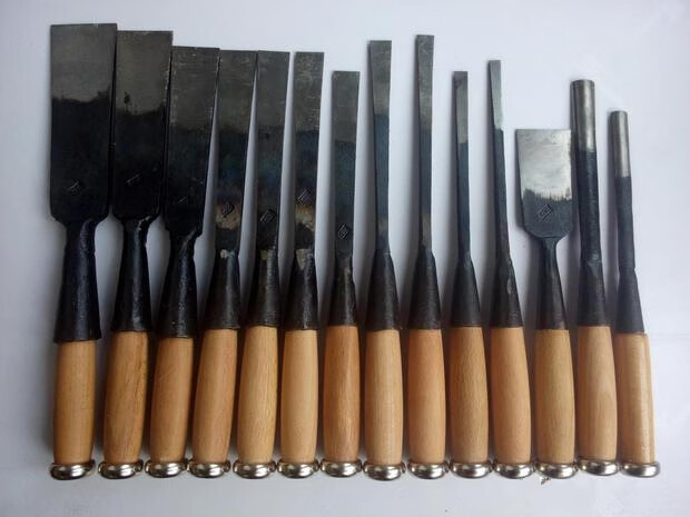 贴钢木工凿子纯手工锻打老凿扁平凿铲钊子铁匠定制重型木工工具 凿子