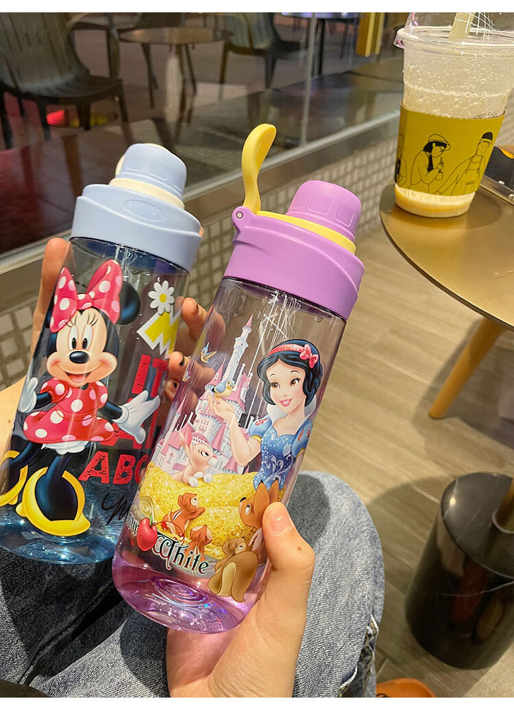 迪士尼disney水杯直饮儿童夏季塑料杯男女幼儿园小学生上学专用运动