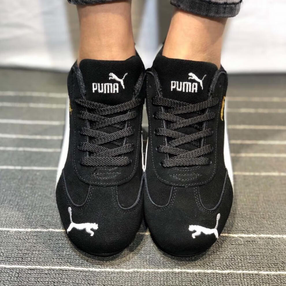 彪马联名同款春夏法拉利赛车鞋男鞋女鞋休闲翻毛皮开车鞋平底鞋真皮