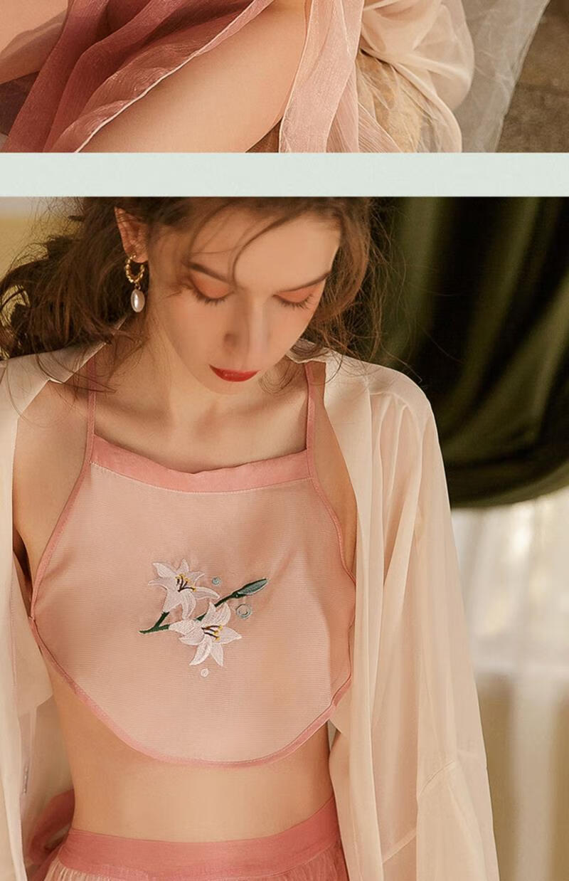 性感暴露女装情趣肚兜女纯欲制服诱惑国风汉服古风睡衣裙 女诱惑制服