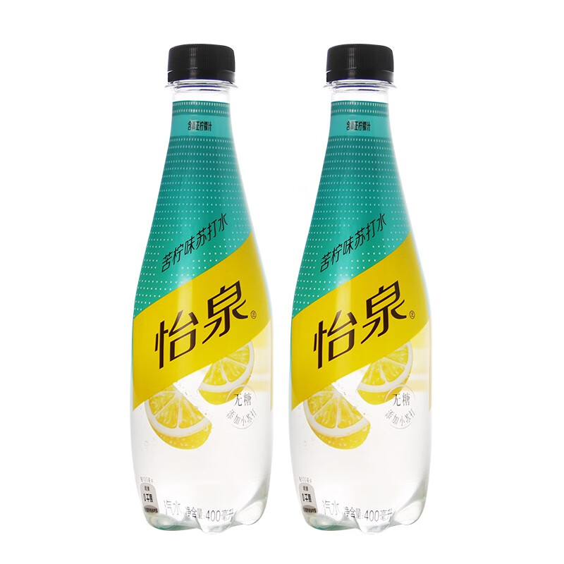 可口可乐怡泉苦柠味苏打水400ml12瓶碳酸饮料苏打水