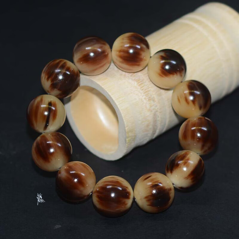 珍韵缘西藏老牦牛角手串正宗佛珠念珠血丝手链男女金刚菩提星月文玩