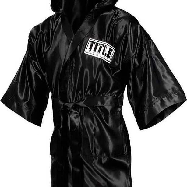 拳击战袍拳击比赛出场服格斗披风散打连帽战袍红色m