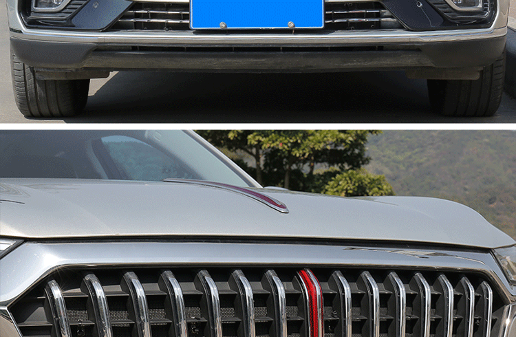 京泓 红旗hs5中网流光灯hs5改装饰亮条中网led流水灯发光标机盖装饰灯