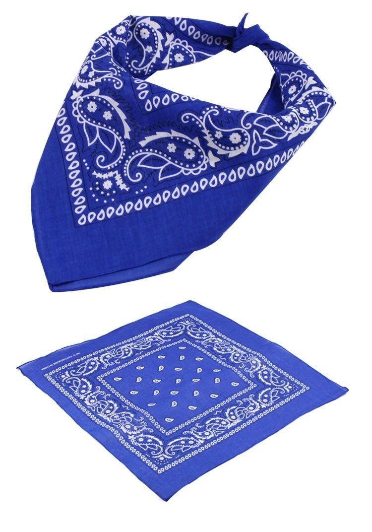 黑泽木腰果花方巾方巾复古腰果花街舞头巾嘻哈发带巾定制音乐节活动