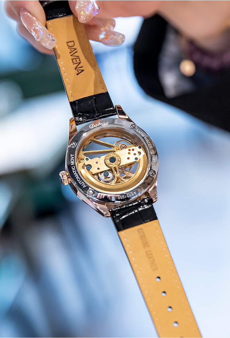 温婉别致女士手表十大品牌高端私人定制机械手表轻奢小香风豪华满钻