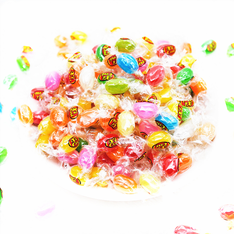 彩虹糖 桶装5斤水果软糖qq糖混合口味七彩糖果零食彩色糖 格联系客服