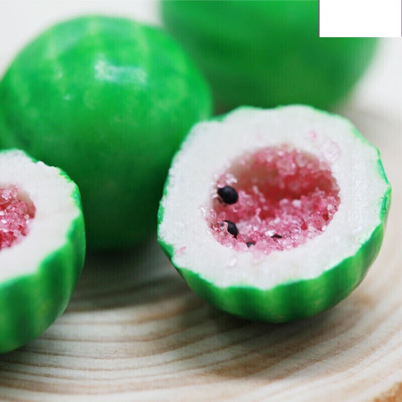 菲尼网球泡泡糖 fini菲尼网球 西瓜形夹心泡泡糖柠檬西瓜味口香糖20g