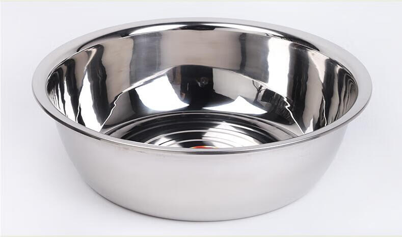 铁盆圆形不锈钢不锈钢洗菜盆食品级大盆面盆超厚蔬果盆宝宝洗澡盆洗衣