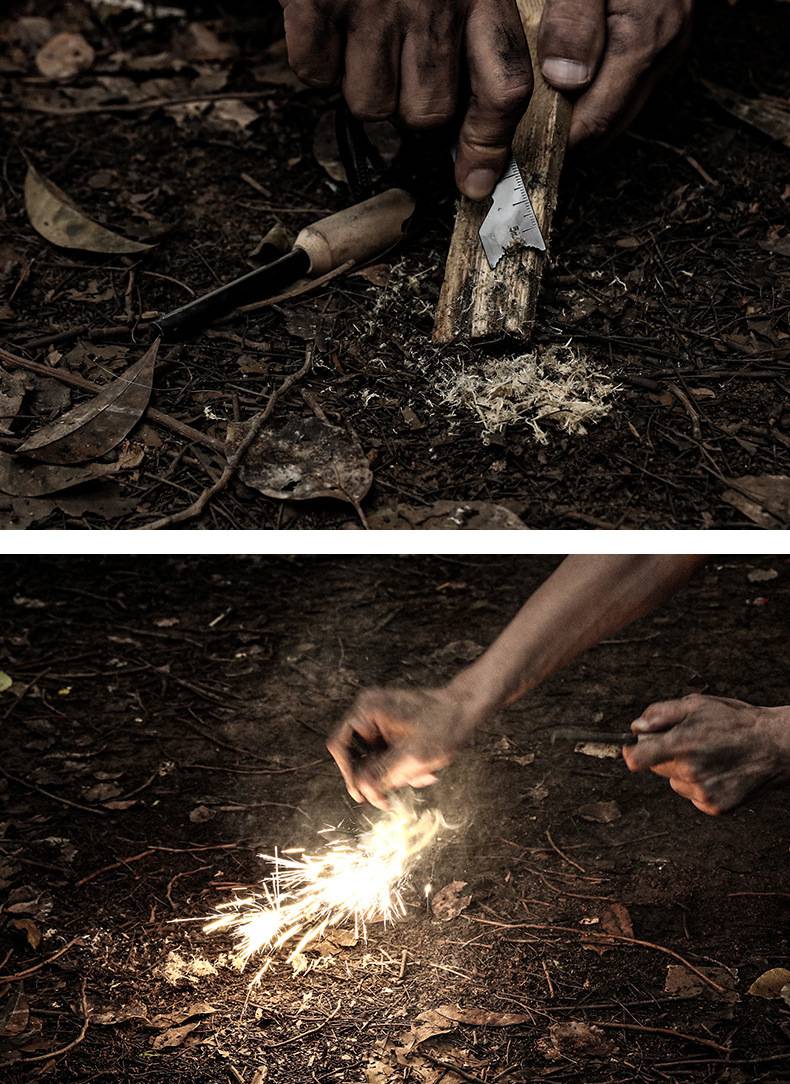 打火石燧石野外打火石棒打火棒镁棒多功能取火露营户外荒野求生装备
