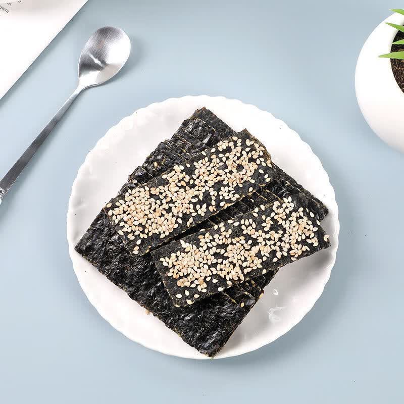 老海公夹心海苔脆芝麻酥海苔夹心脆海苔片老公海儿童孕妇零芝麻夹心