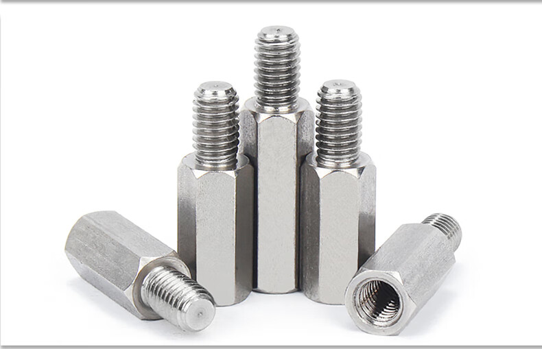 304不锈钢单头六角螺柱机箱主板隔离柱单通接线柱m2.