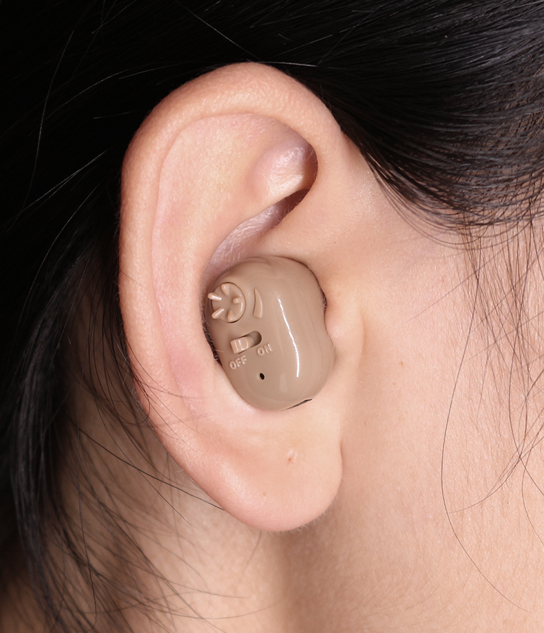 无线隐形耳内式助听器中老年人耳聋耳背助听器充电款老人耳机 充电款