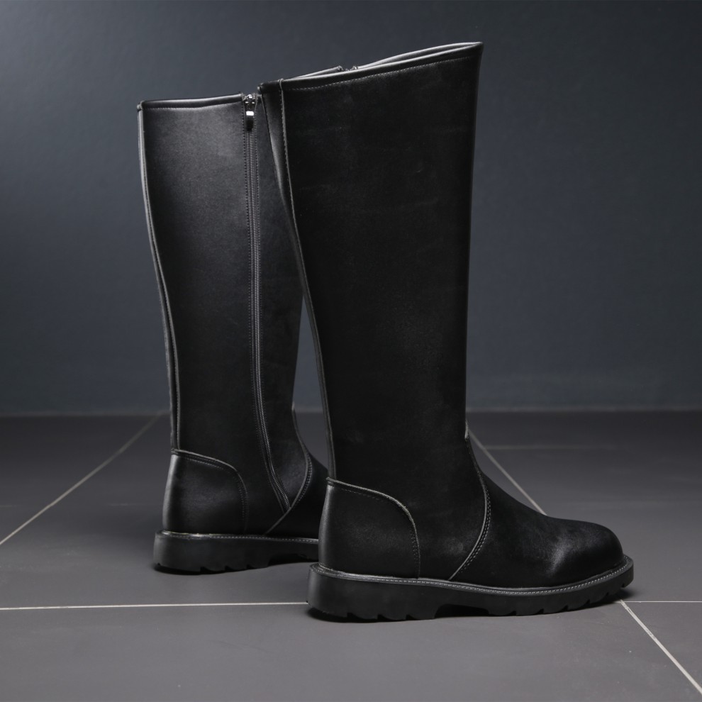 男女阅兵靴队长筒靴升旗手班护卫队马靴高筒骑士马术演出品质定制款