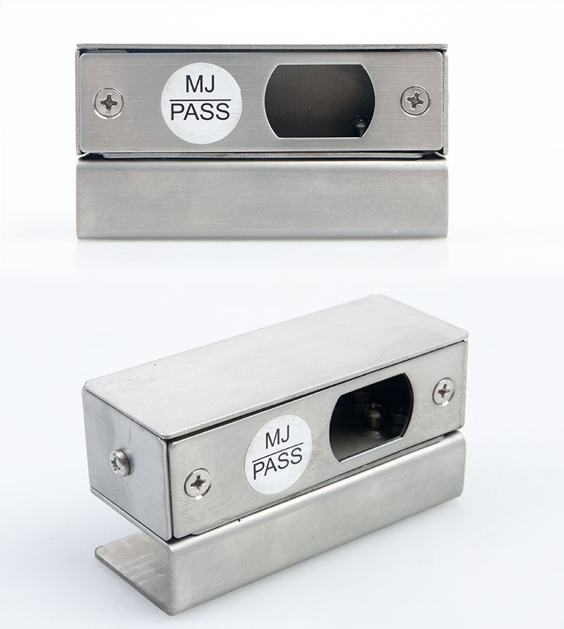 考勤门禁电插锁夹不锈钢门夹支架电插锁门夹门禁专用不锈钢门夹