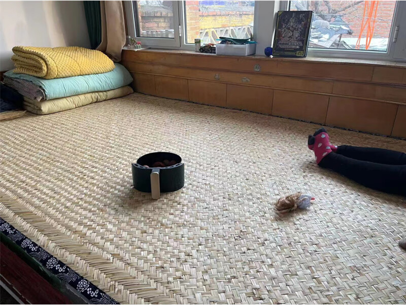 农村炕席炕席家用农村土东北火炕席榻榻米耐高温天然芦苇席手工编织