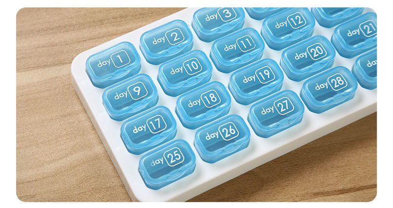 佟年吃药分药盒小药盒30天便携式分装随身小号迷你一个月大容量每日