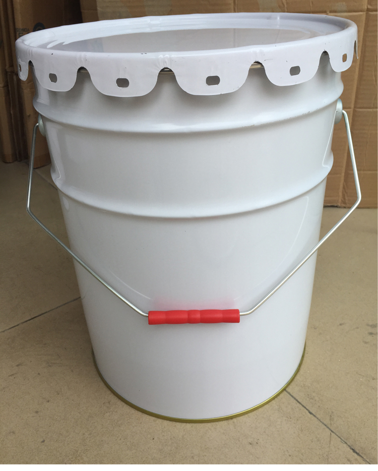 定制10l20l涂白化工桶油漆桶沥青桶调漆桶涂料桶花篮桶圆铁桶马口铁桶