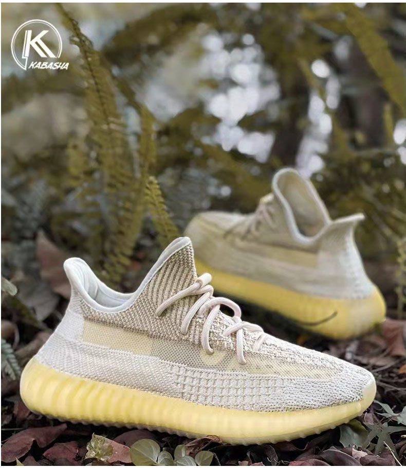 椰子鞋女朗椰子鞋350v2地球棕软底夏季透气情侣运动跑步鞋地球棕35女