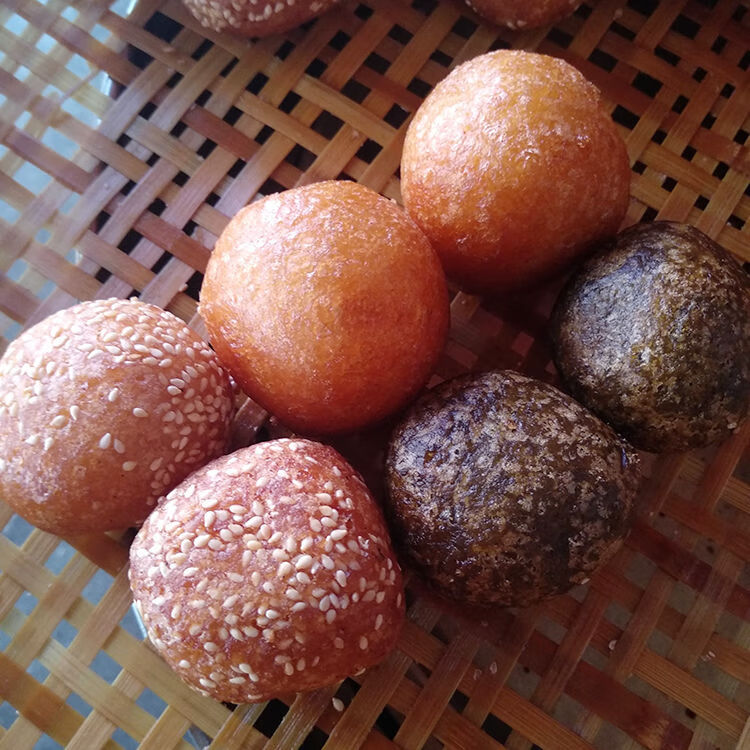 煎堆500g梅州客家特产煎粄油炸食品炸圆子煎圆子金团年货零食 3口味各
