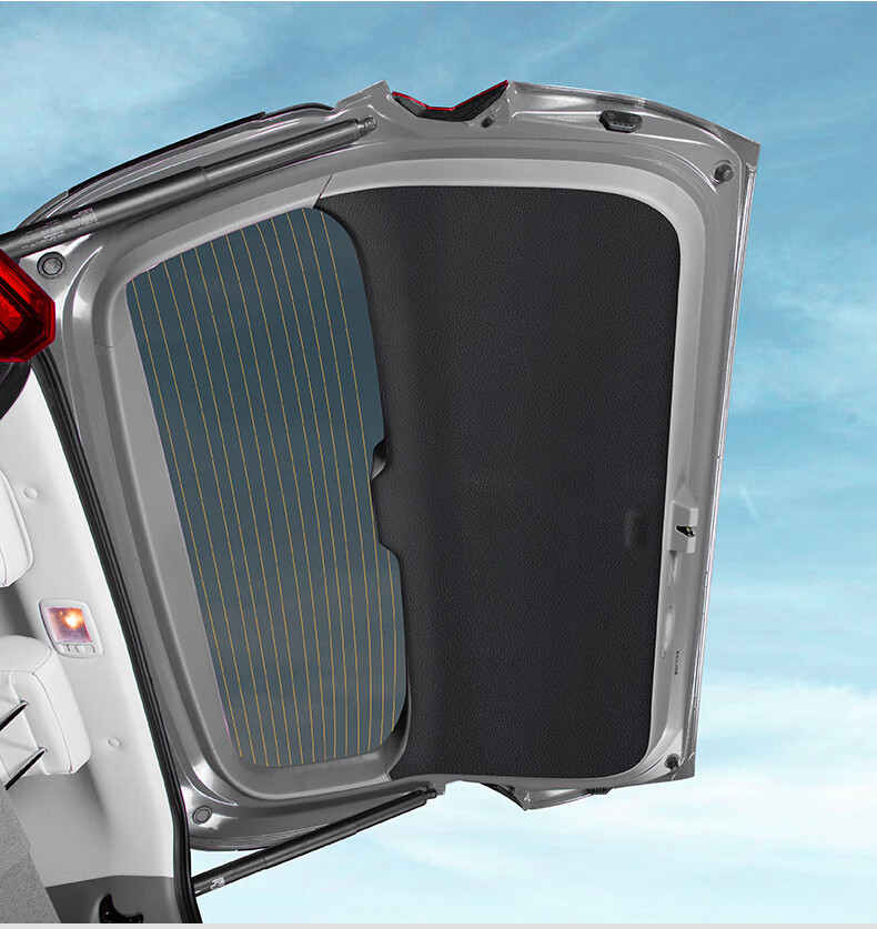 箱尾门防踢皮改装饰升级内饰汽车专用品配件库斯途后备箱防踢皮碳纤纹