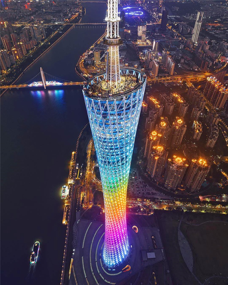 广东特色纪念品广州塔模型摆件小蛮腰锌合金地标建筑现代中国广东特色