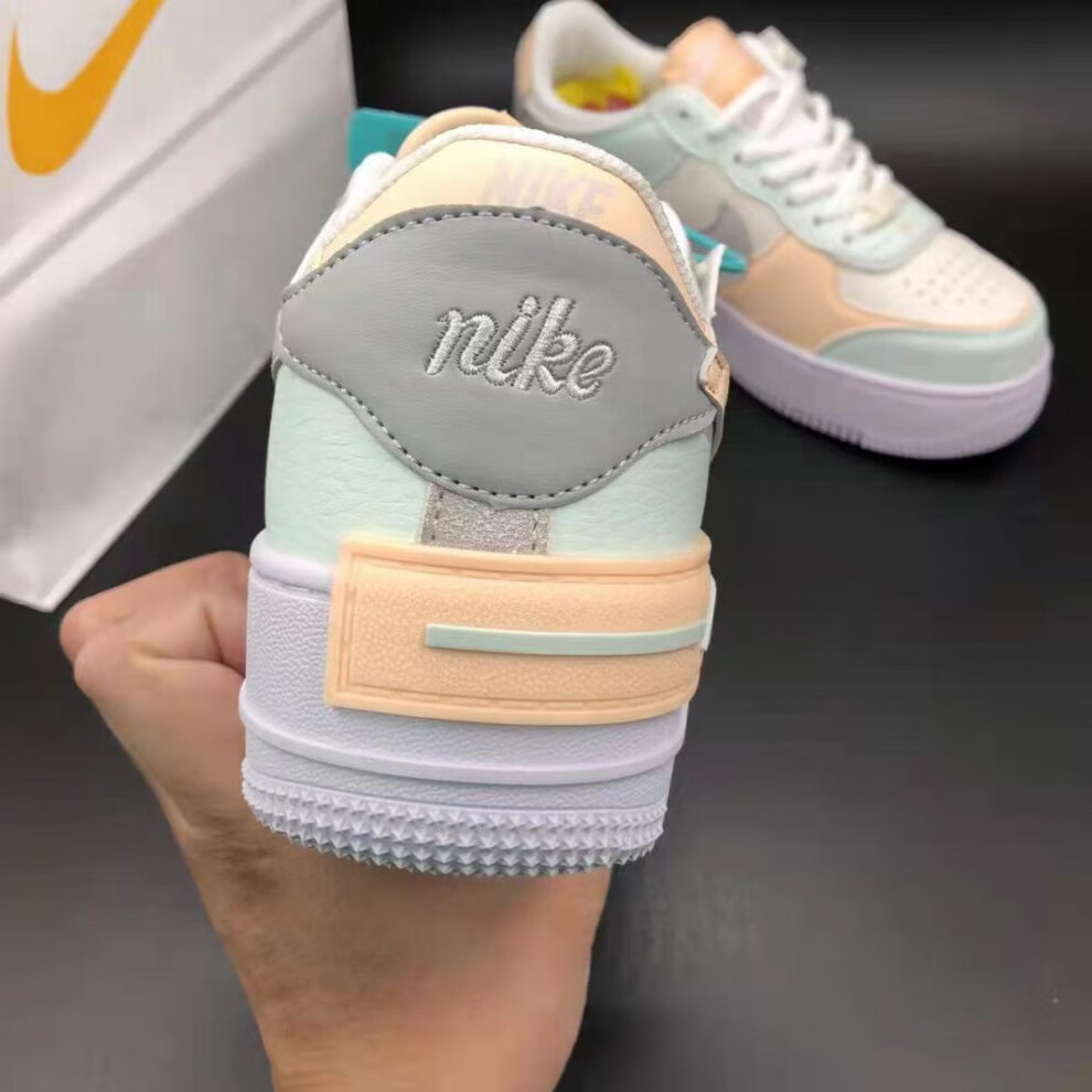 耐克nike空军一号女马卡龙低帮女鞋空军一号板鞋女学生复古运动鞋