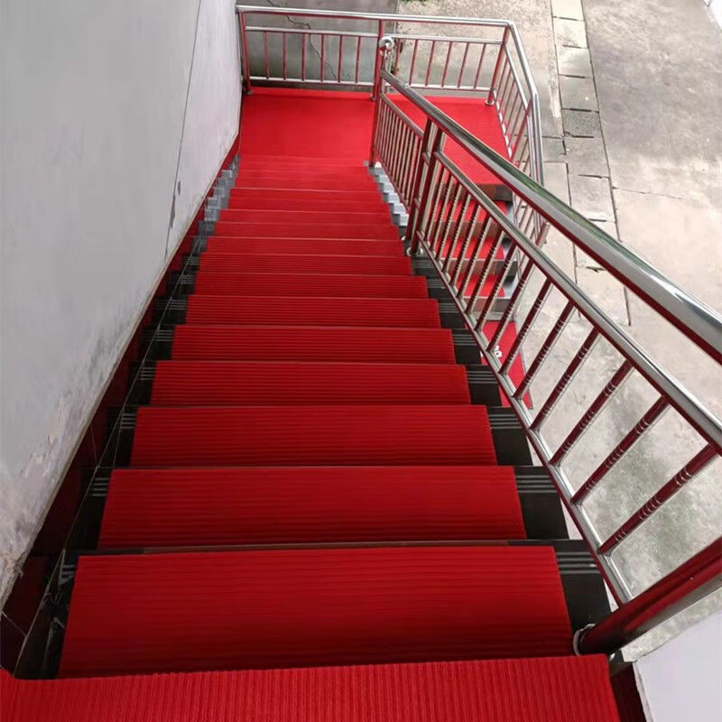 洛多尔蒂 室外大理石台阶防滑垫定做加厚双条纹楼梯垫酒店进门长条