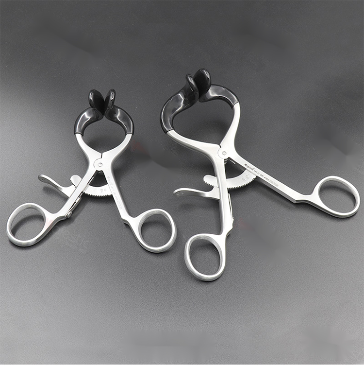 牙用牵开不锈钢钳式开口器口腔种植拔牙检查手术器械工具张口扩嘴 钳