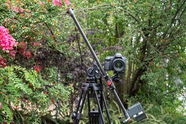 相机三脚架滑轨碳纤维滑轨电动导轨微单相机手机拍摄轨道三脚架支架