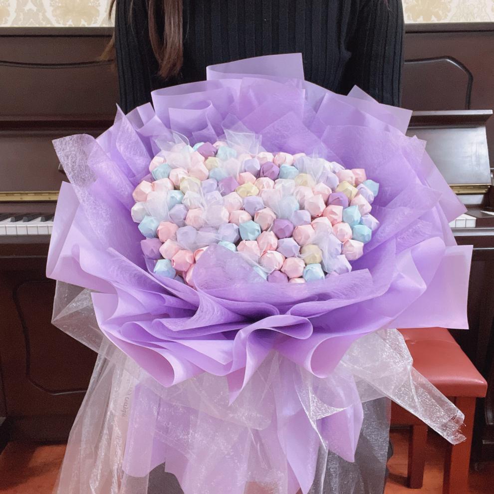 七夕情人节棒棒糖花束成品19颗束多规格送男女朋友闺蜜儿童生日求婚