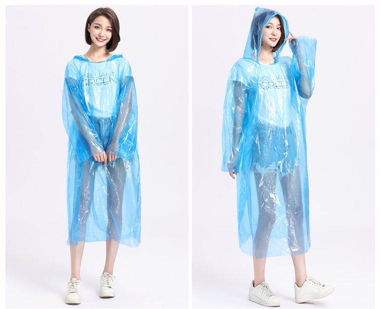 批发一次性雨衣旅游通用便携式防水加厚雨服户外连体防护雨披外套加厚