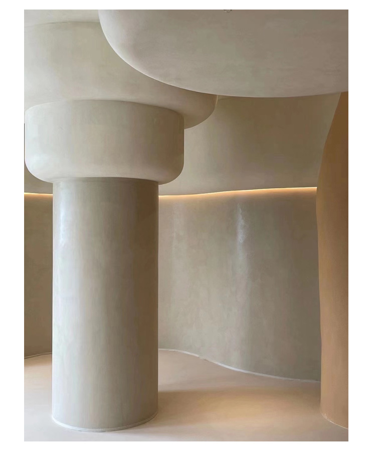 微水泥墙地一体涂料艺术漆质感地面肌理漆清水混凝土侘寂风墙面漆定制