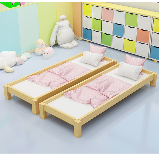 小孩的折叠床小床幼儿园加粗加高专用床托管班小学生午睡床儿童全实木