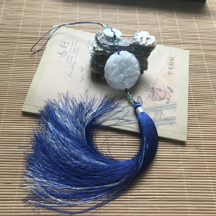 古风玉佩腰佩宫绦 古装龙凤流苏汉服宫绦禁步情侣定情信物道具旗袍