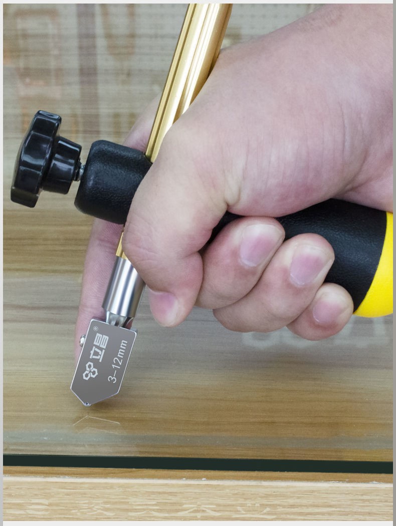 威·克 ·士割厚钢玻璃 割厚钢化玻璃专用刀玻璃刀金刚石划厚玻璃神器