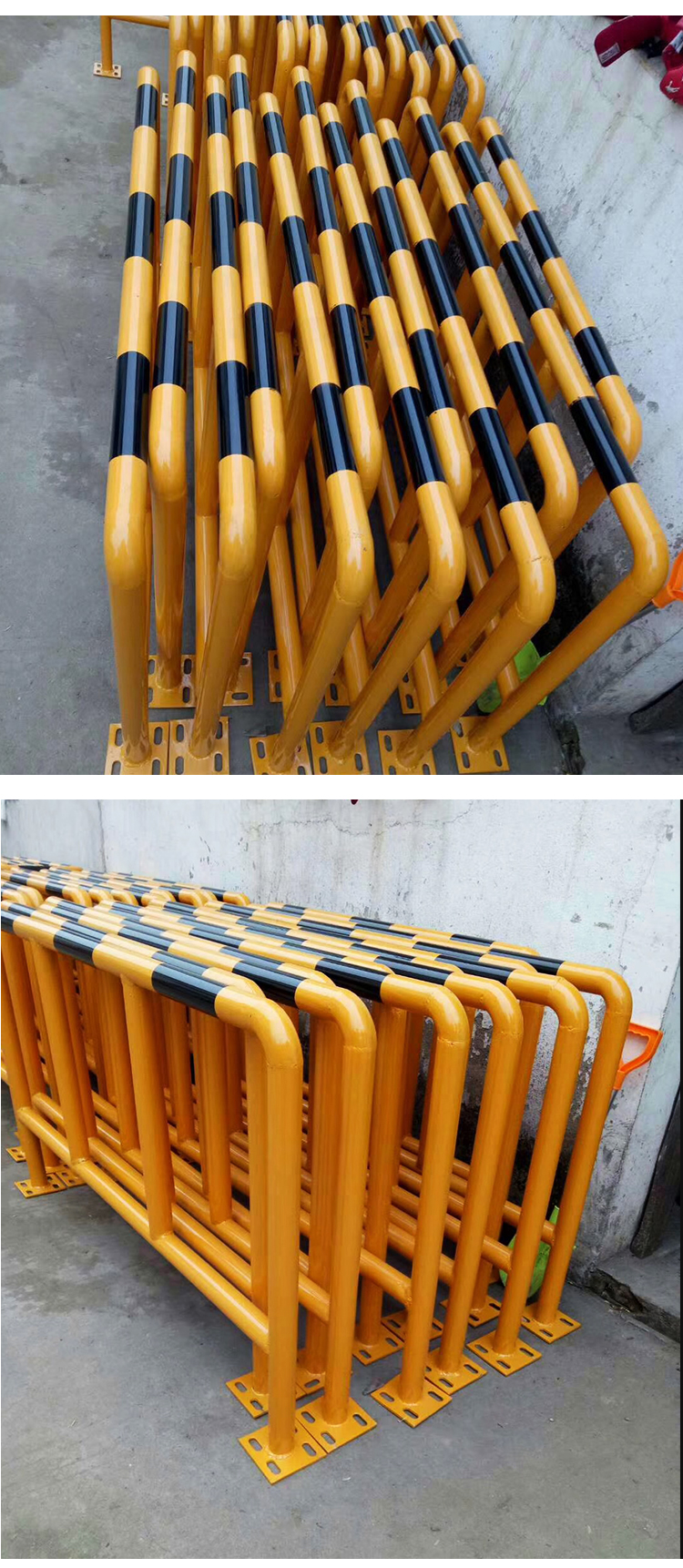 货架防撞护角立柱叉车防护护脚重型仓储货架配件车间用u型防撞柱支持