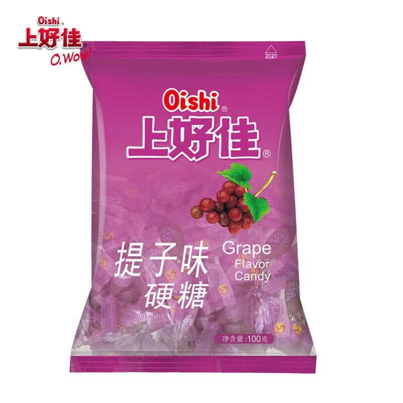 上好佳水果硬糖婚庆喜糖休闲零食薄荷味硬糖100g3袋